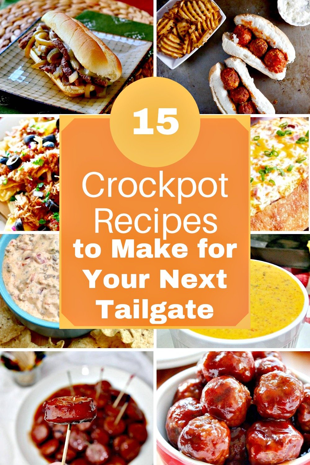 15 Crockpot Recipes For A Tailgate Party pinterest image