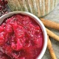 cranberry pear sauce featured pic for fall