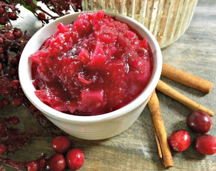 Cranberry-Pear Sauce with Rosemary and Ginger