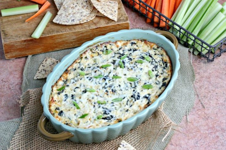 spinach-artichoke-dip-feature-my-home-and-travels prepared dish to bake