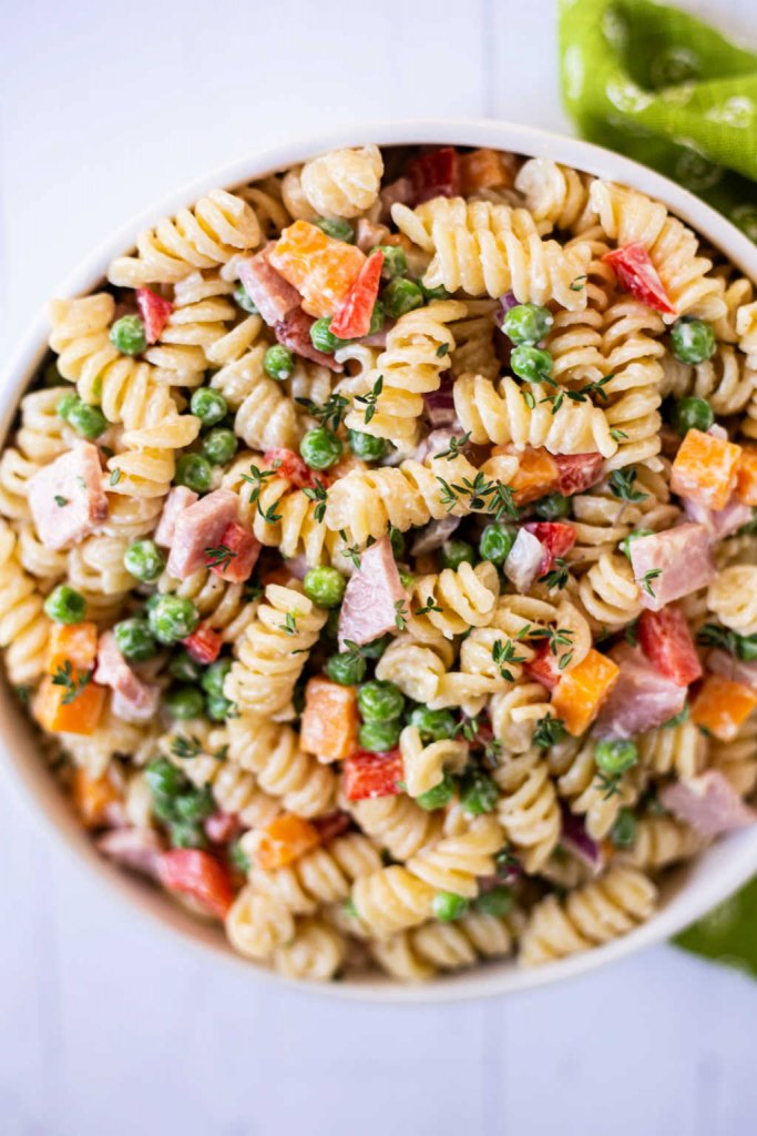 how-to-use-leftover-ham-my-home-and-travels ham and pea salad
