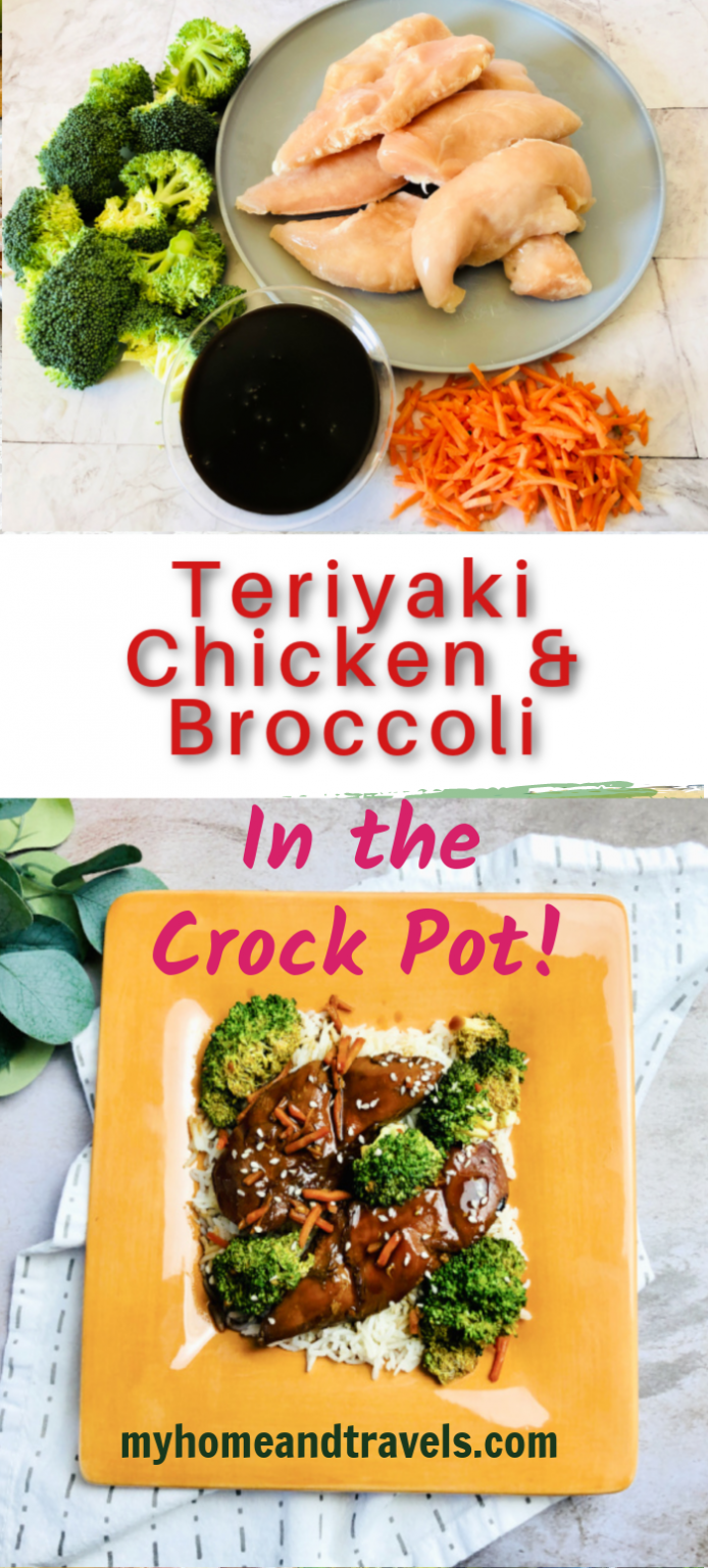 Slow Cooker Teriyaki Chicken With Broccoli - My Home and Travels