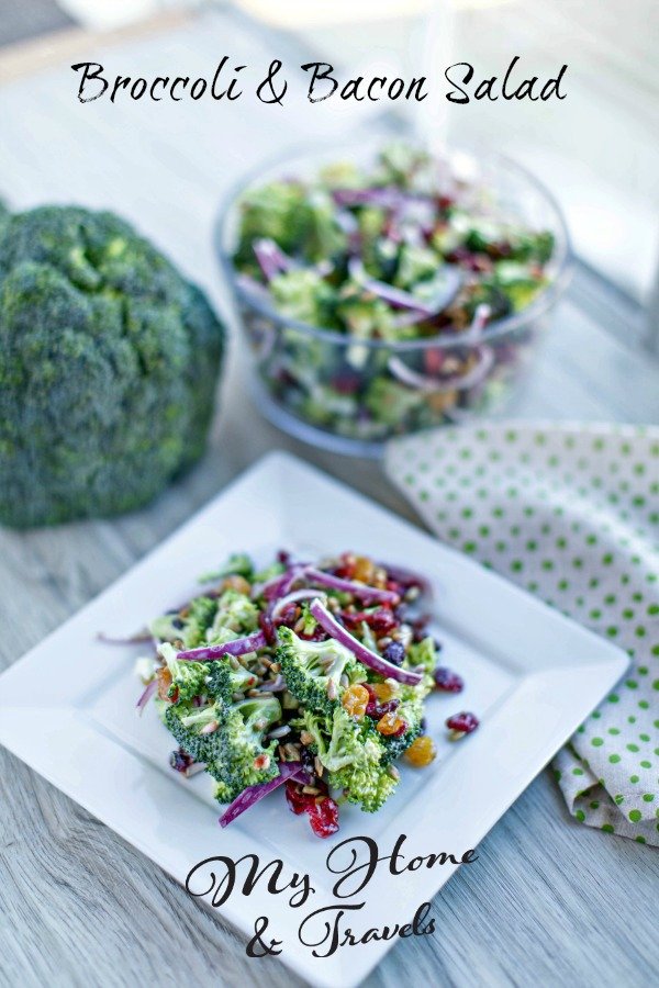 broccoli and bacon salad my home and travels