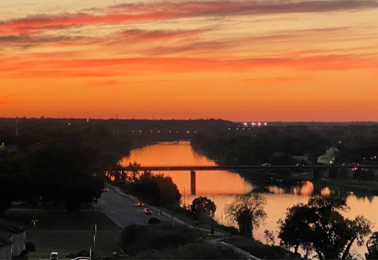 hilton hotel waco my home and travels view from room river sunset
