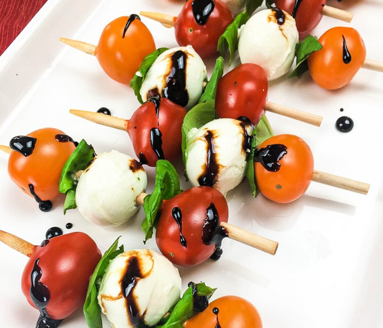 caprese salad on skewers 2 recipes my home and travels recipe classic