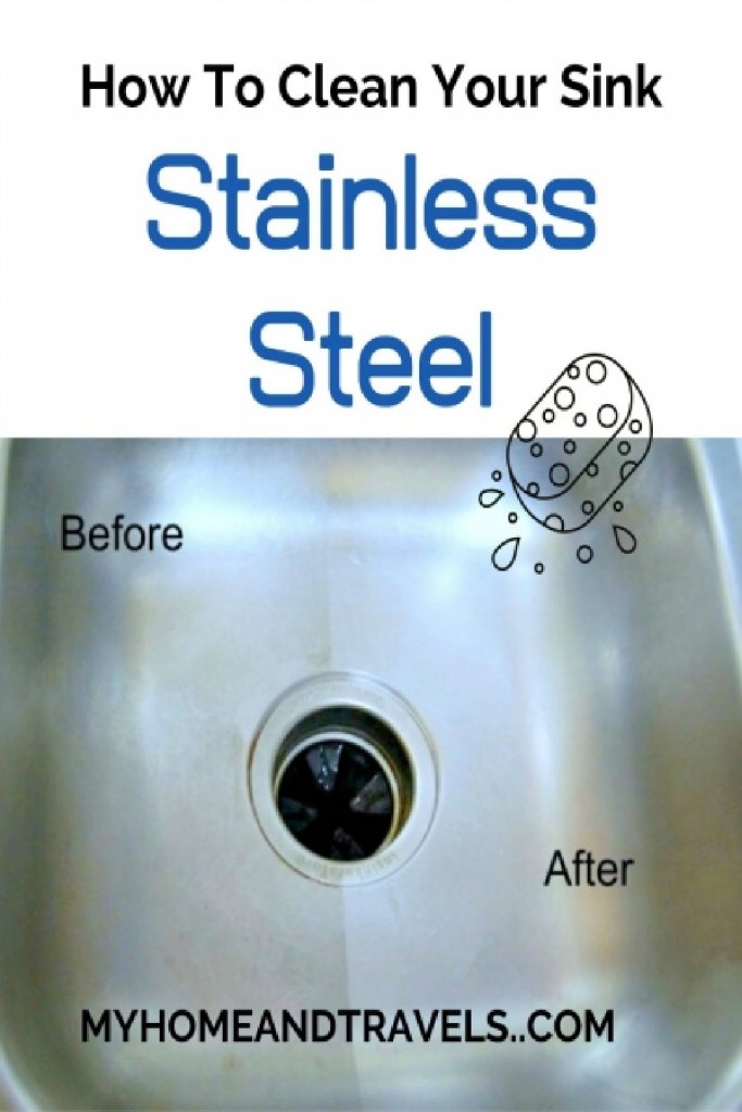 clean stainless steel sink my home and travels