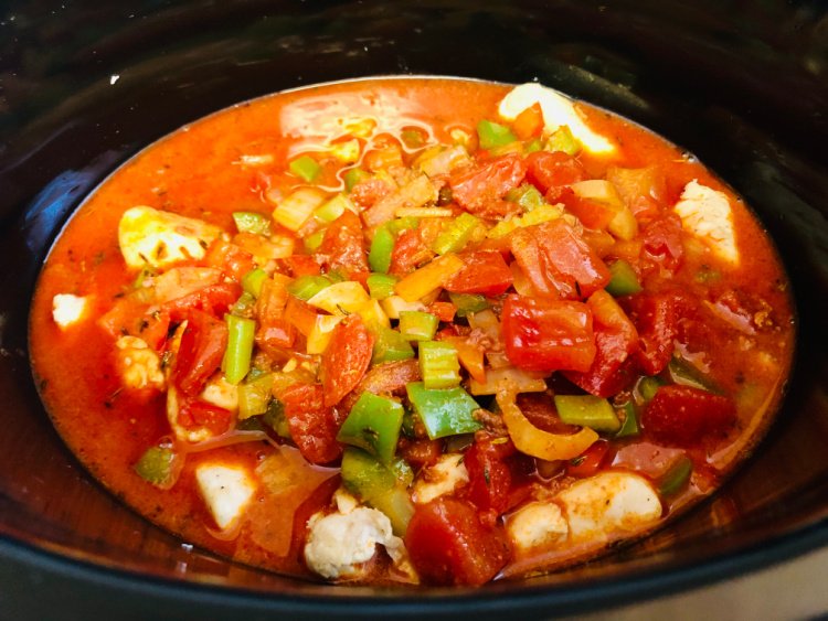 Slow Cooker Gumbo with Chicken and Chorizo my home and travels cooked