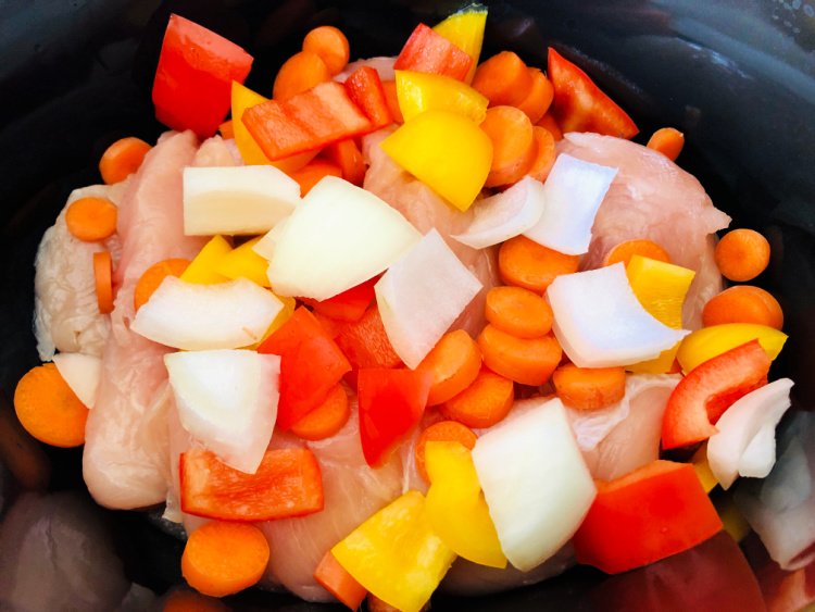 slow cooker sweet and sour chicken my home and travels veggies