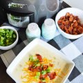 Easy Crockpot Loaded Potato Soup my home and travels featured image