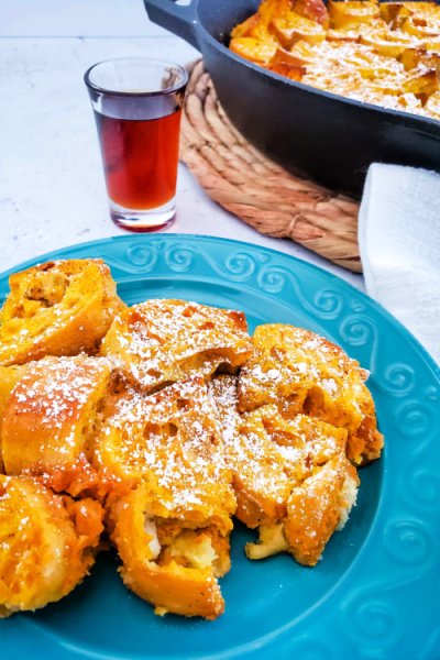 Baked Pumpkin French Toast In A Skillet featured