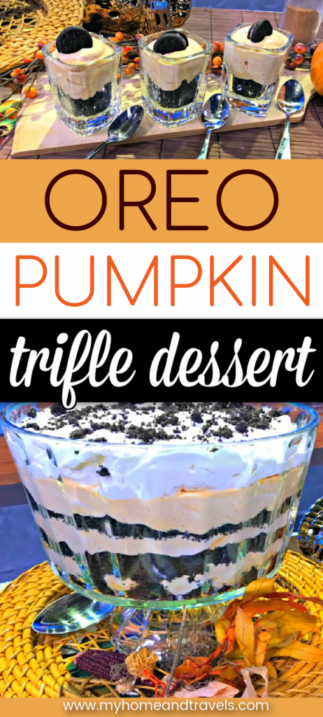 oreo pumpkin trifle dessert my home and travels pinterest