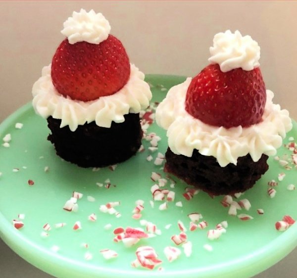 favorite christmas cookies my home and travels featured image santa hat brownie
