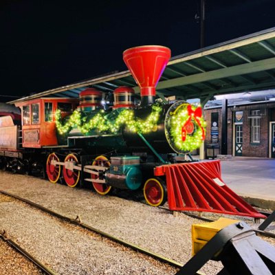 my home and travels blog cover page chattanooga choo choo train christmas
