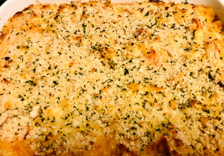 seafood mac and cheese my home and travels baked dish and browned