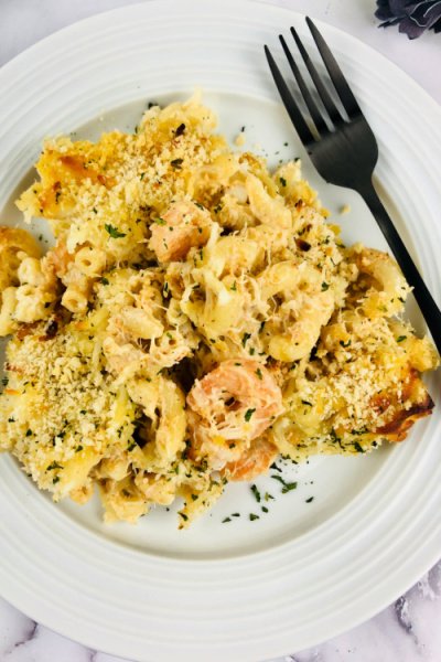 seafood mac and cheese my home and travels featured image