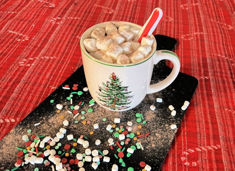 easy and rich crock pot hot chocolate my home and travels mug filled