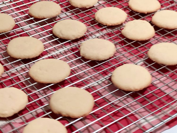 The Easiest Drop Butter Cookie Recipe my home and travels cooled cookies