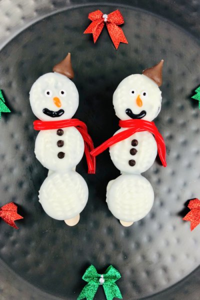 Oreo Snowman Cookies