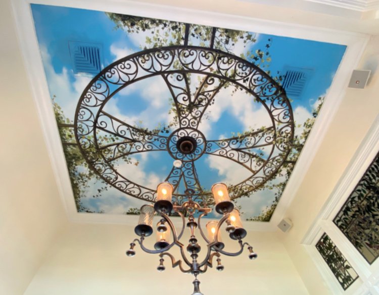touring-the-hotel-hershey-pennsylvania-my-home-and-travels dining area ceiling