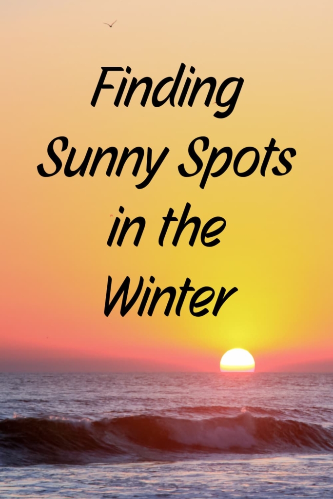 winter sunny spots in US my home and travels pinterest image