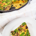 Spinach-Bacon-Mushroom-Frittata-Iron-Skillet-my-home-and-travels featured image