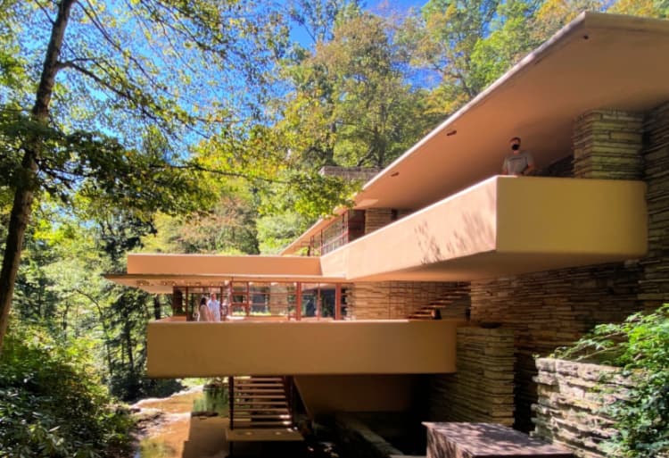 fallingwater frank lloyd wright my home and travels balcony