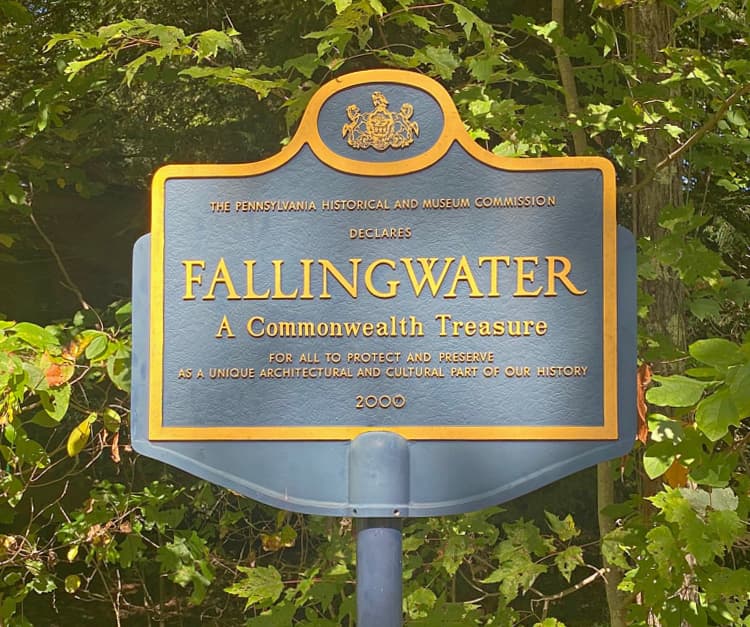 fallingwater frank lloyd wright my home and travels marker