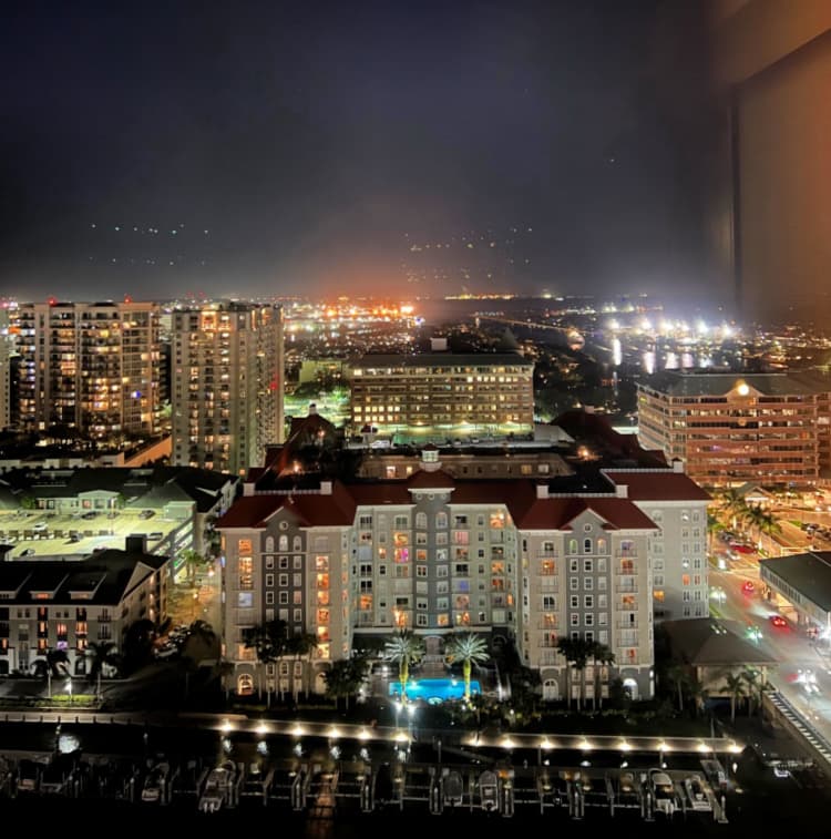 Tampa Marriott Water Street My Home and Travels night view
