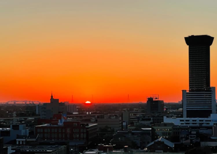 marriott-warehouse-new-orleans-my-home-and-travels view sunset