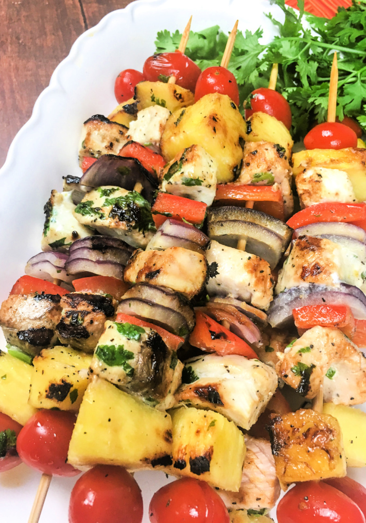 Grilled Swordfish Kabobs With Vegetables and Pineapple My Home and