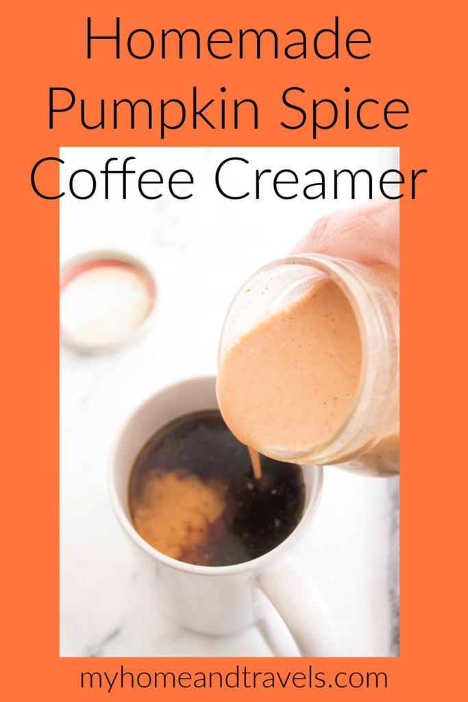 homemade pumpkin spice coffee creamer my home and travels pinterest image 1