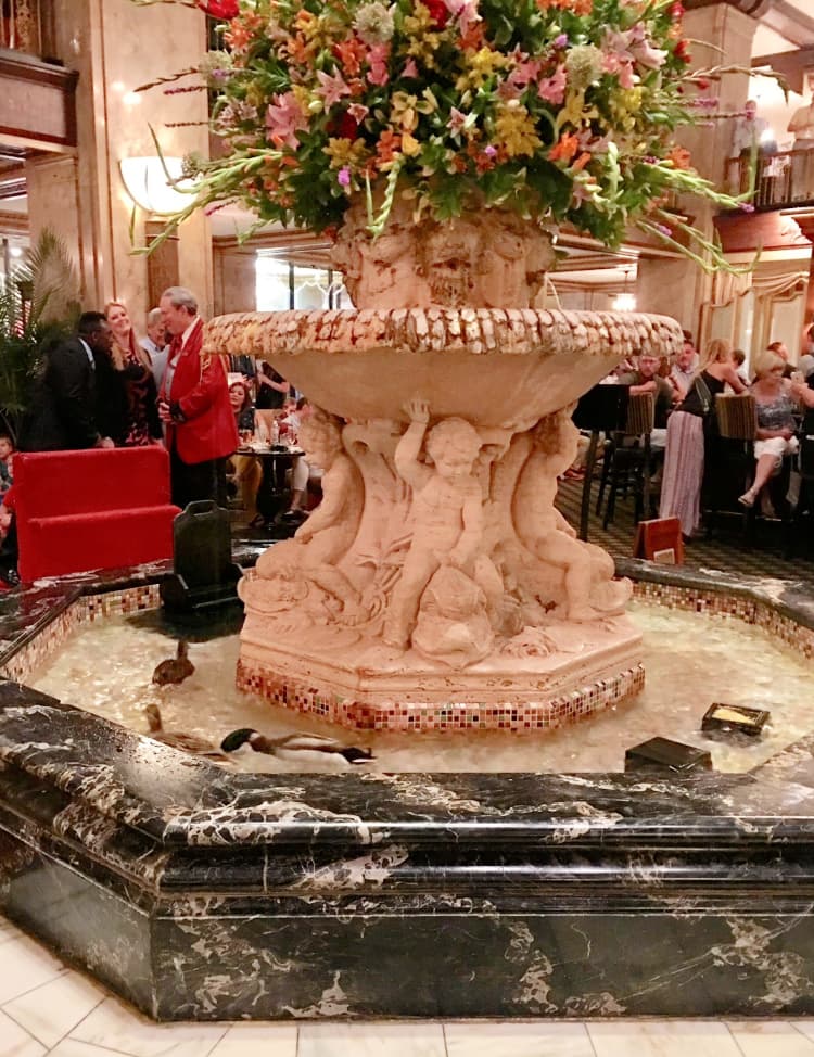 things-to-do-in-memphis-my-home-and-travels-peabody-hotel ducks in fountain