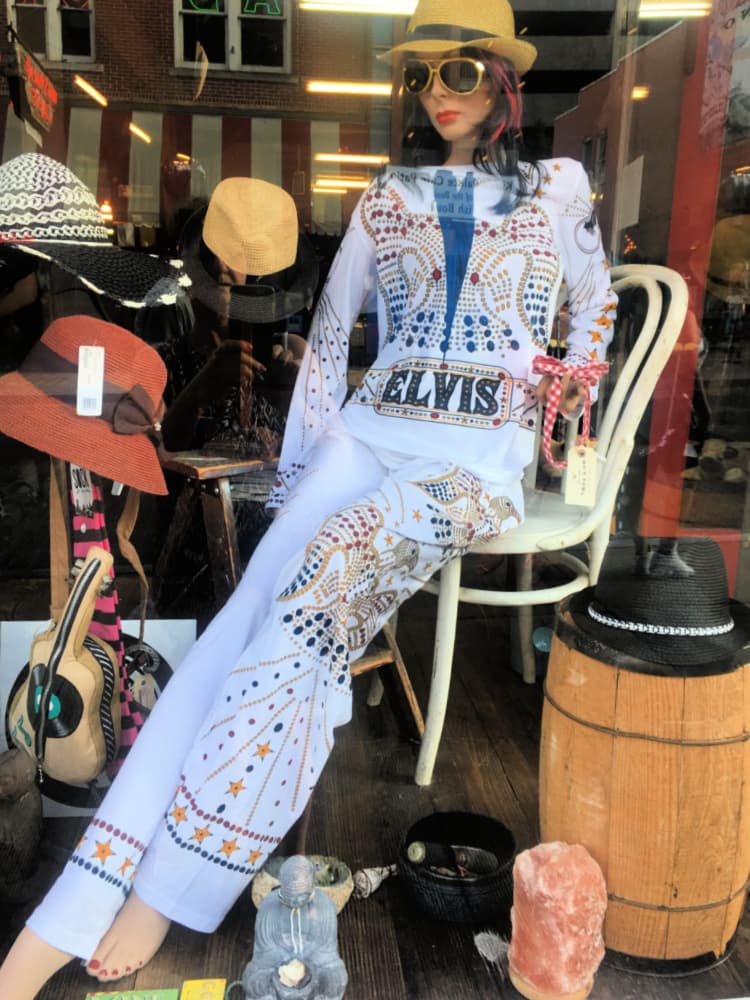 things-to-do-in-memphis-my-home-and-travels- shopping on beale street elvis jumpsuit