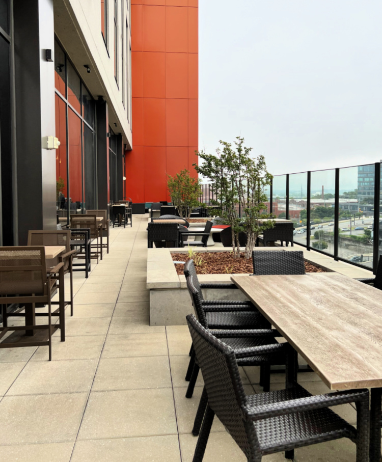 drury-hotel-nashville-my-home-and-travels outdoor patio