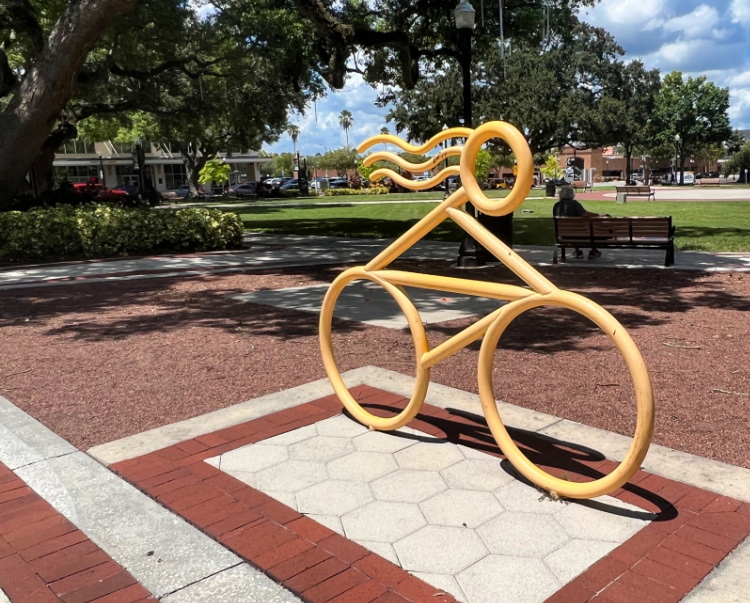 visit central florida my home and travels munn park bike statue