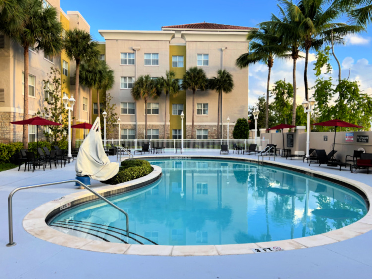 Residence Inn Fort Lauderdale my home and travels  pool