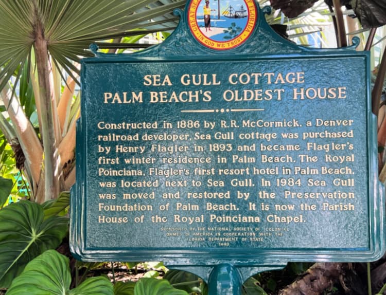 flagler museum my home and travels seagull cottage sign