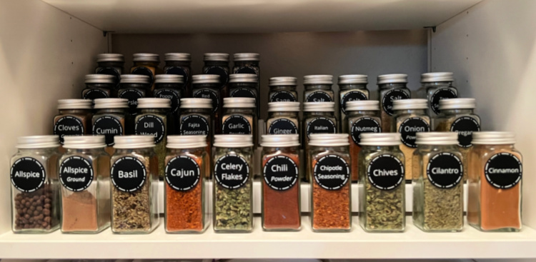 spices in pantry my home and travels