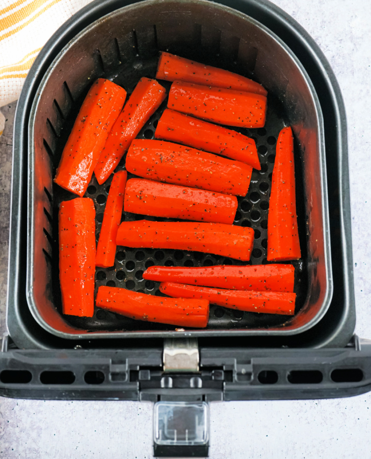 air fry carrots my home and travels in basket