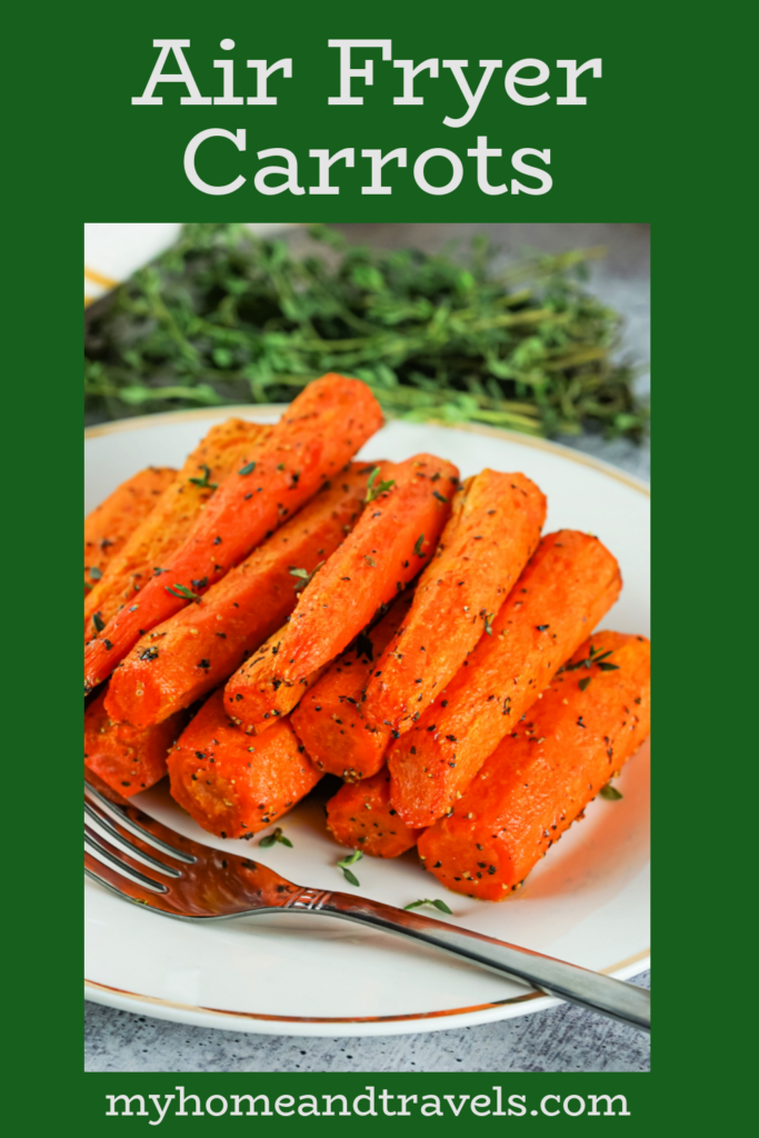 air fry carrots my home and travels pin image