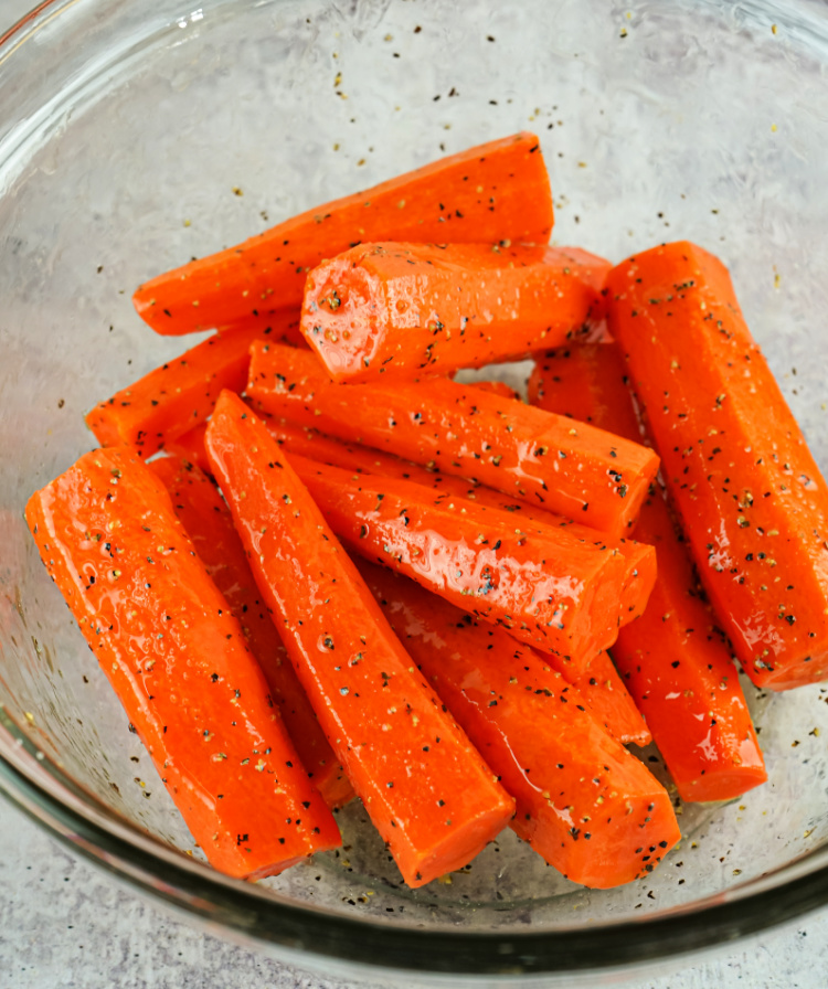 air fryer carrots my home and travels tossed in oil