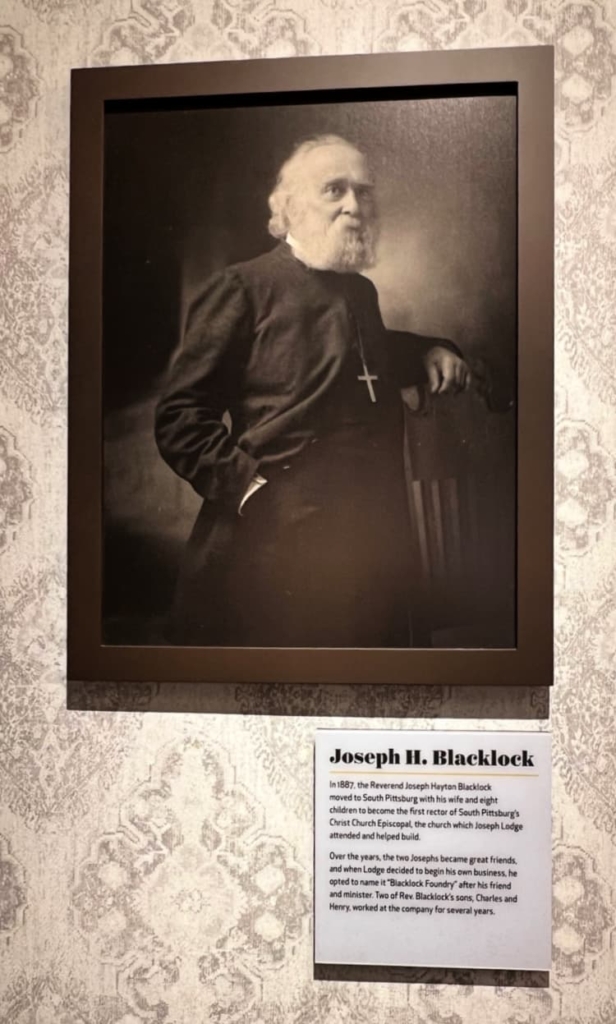 joseph blacklock named for foundry