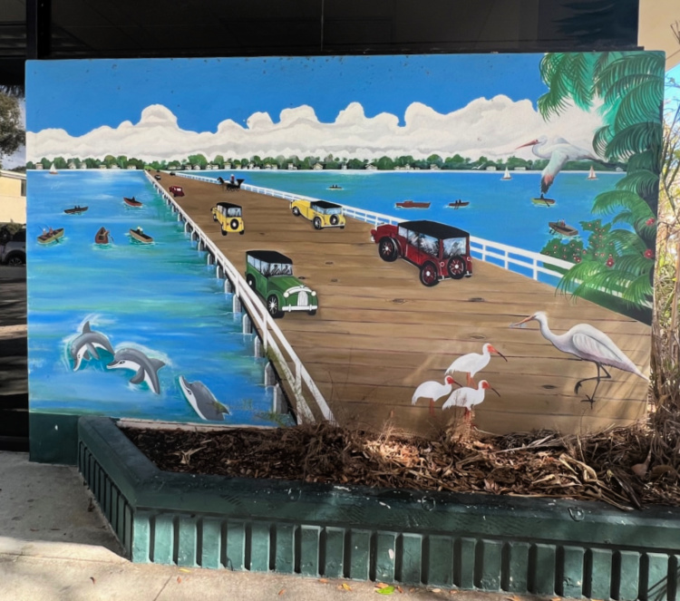 village-food-tours-cocoa-florida-my-home-and-travels mural of bridge