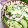 dill cucumber and onion salad my home and travels feature image