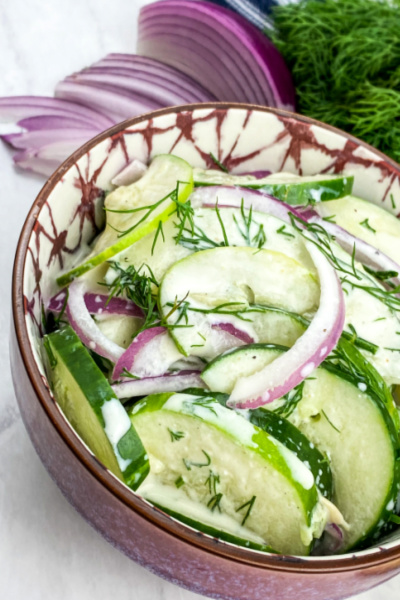 Dill Cucumber and Onion Salad