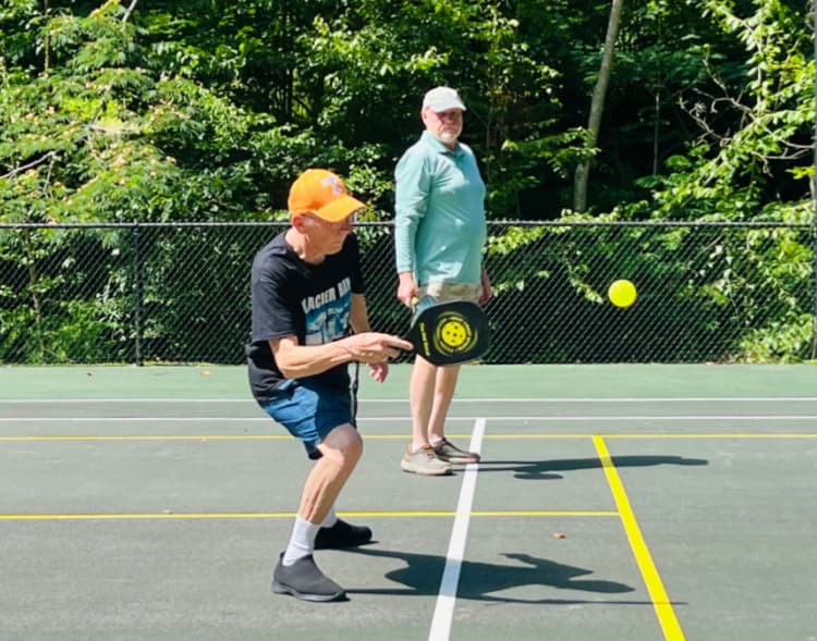 Playing Pickleball