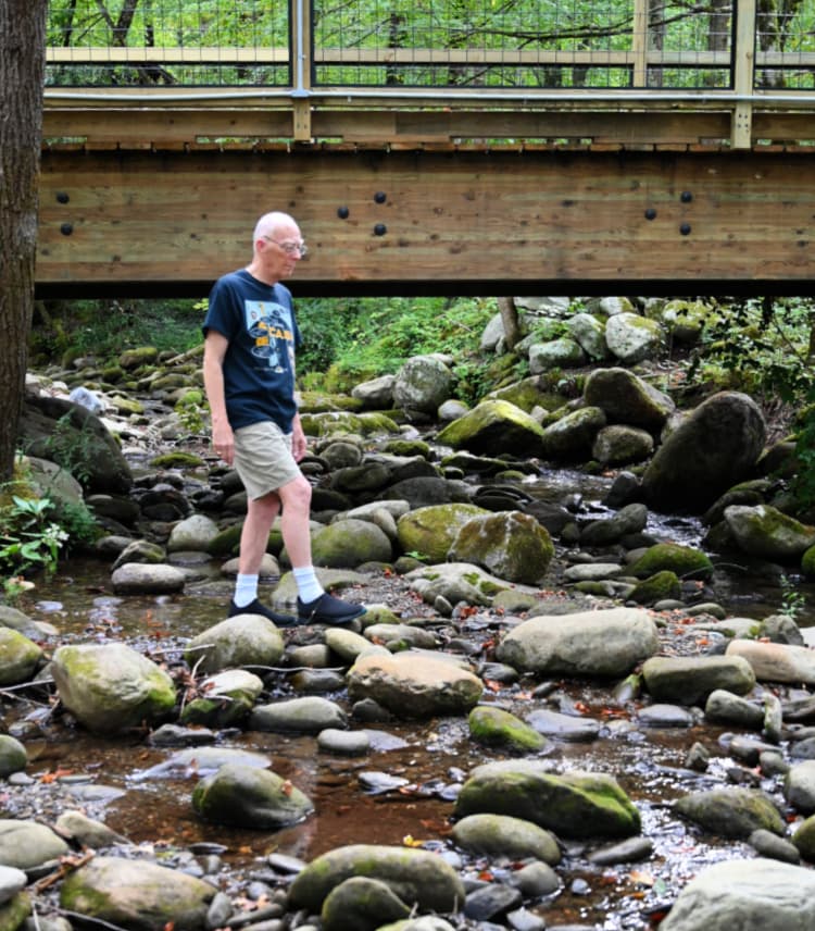 Walking in the Creek