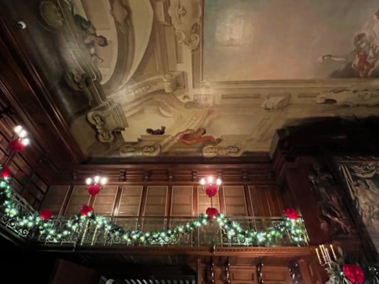 a biltmore christmas movie my home and travels library ceiling and balcony