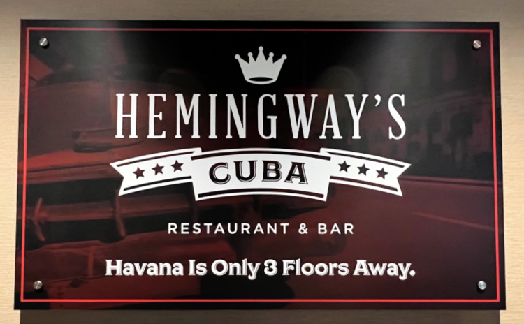 cambria hotel my home and travels hemingway sign