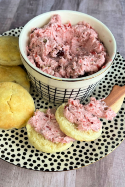 Easy Whipped Cranberry Butter – Using Leftover Cranberry Sauce